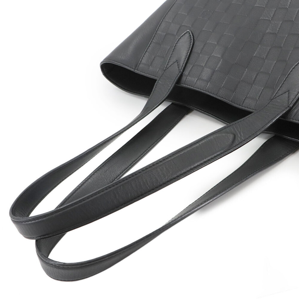 Louis Vuitton Damier Infini Black Cabas Voyage Tote Bag Leather Onyx Black - Picture 5 of 9